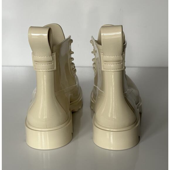 Bottega Veneta Shiny Rubber White Ankle Boots 8 US (41 Euro) 676884 IT NIB $890 main image 4